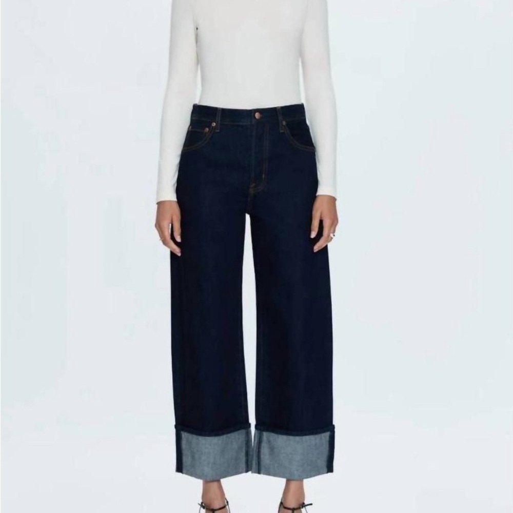 Pistola Dark Indigo Wide-Leg Jeans
